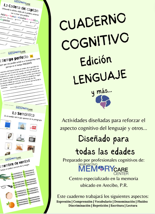 Cuaderno Cognitivo Edición LENGUAJE