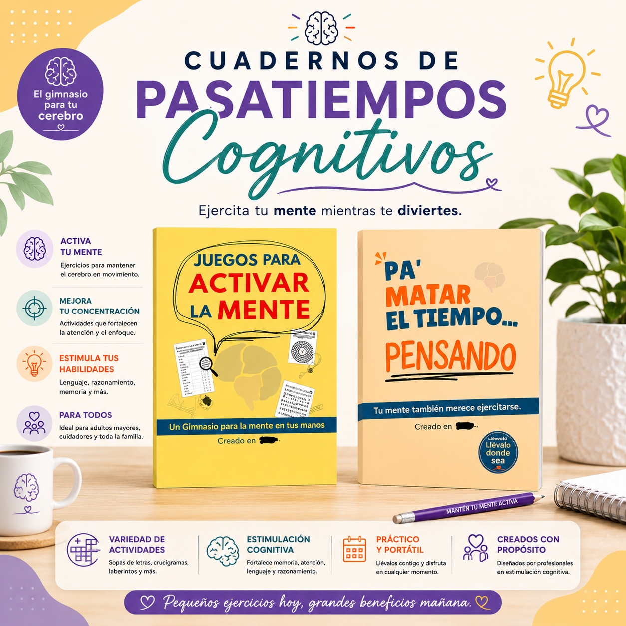 Cuadernos de Pasatiempos Cognitivos
