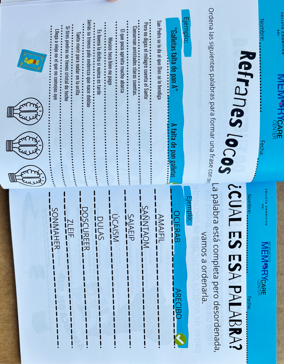 Paquete de 6 Cuadernos Cognitivos Edición: SENIORS (versión de imprenta)(6Pack)