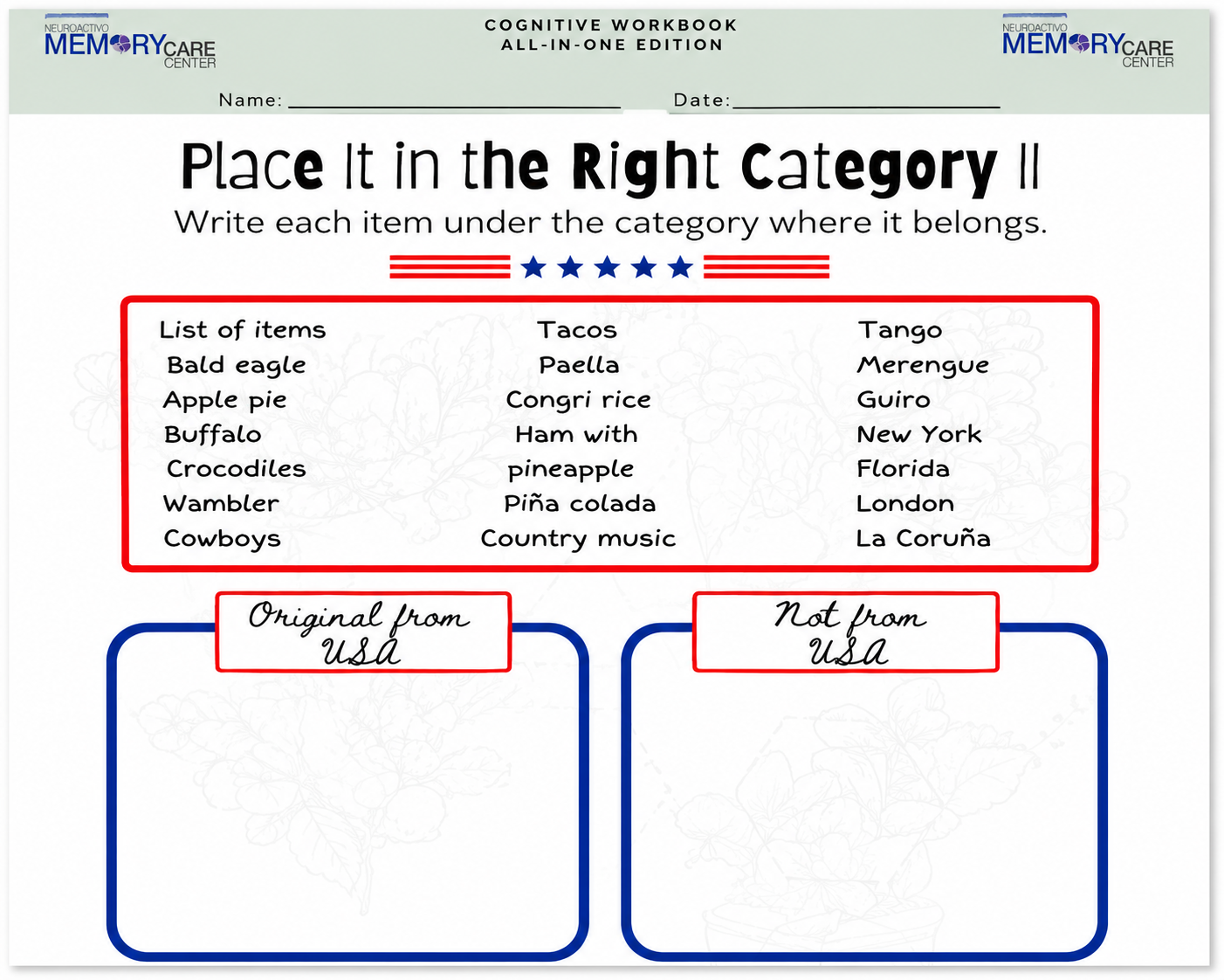 Cognitive Workbook: All-in-One Edition