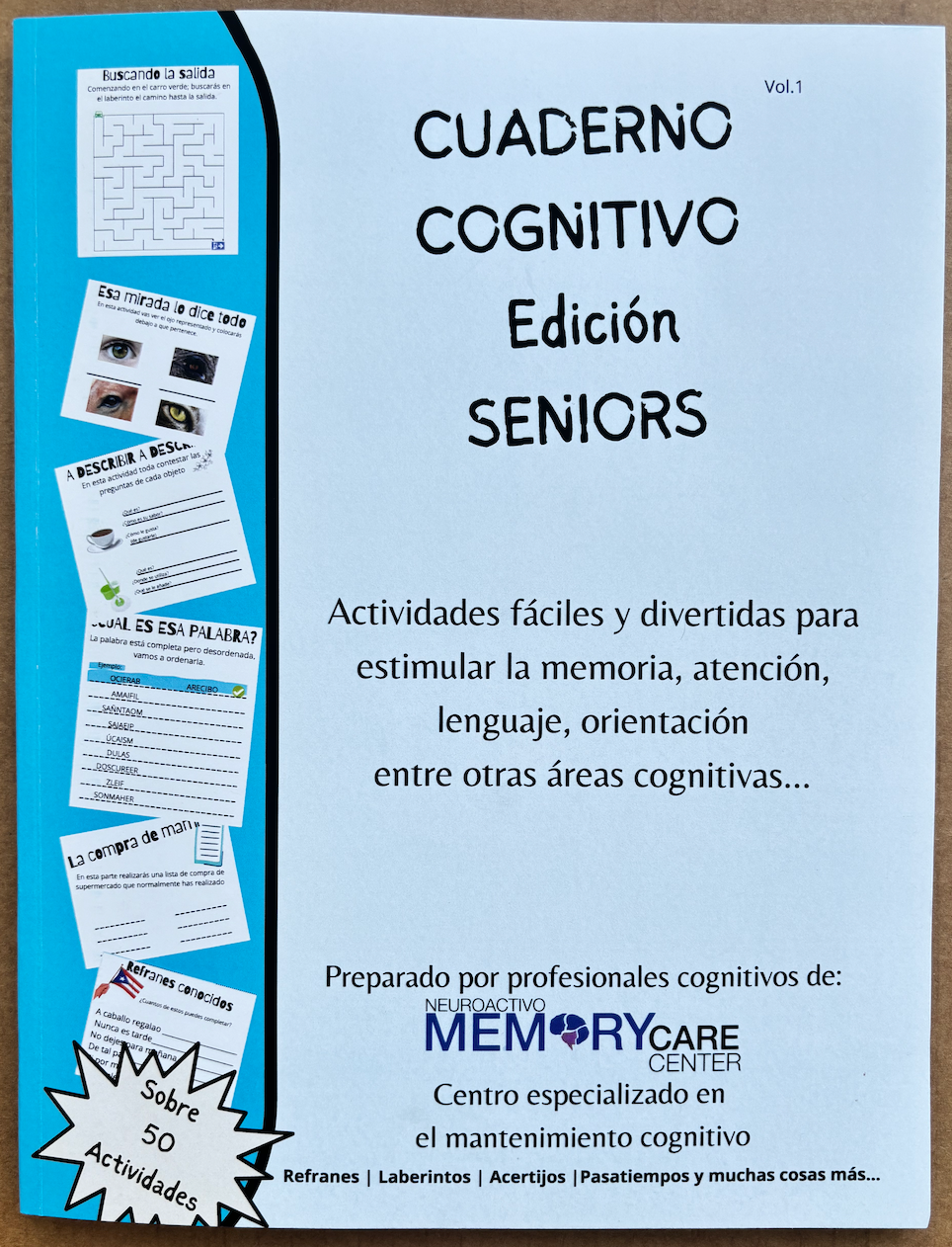 Paquete de 6 Cuadernos Cognitivos Edición: SENIORS (versión de imprenta)(6Pack)
