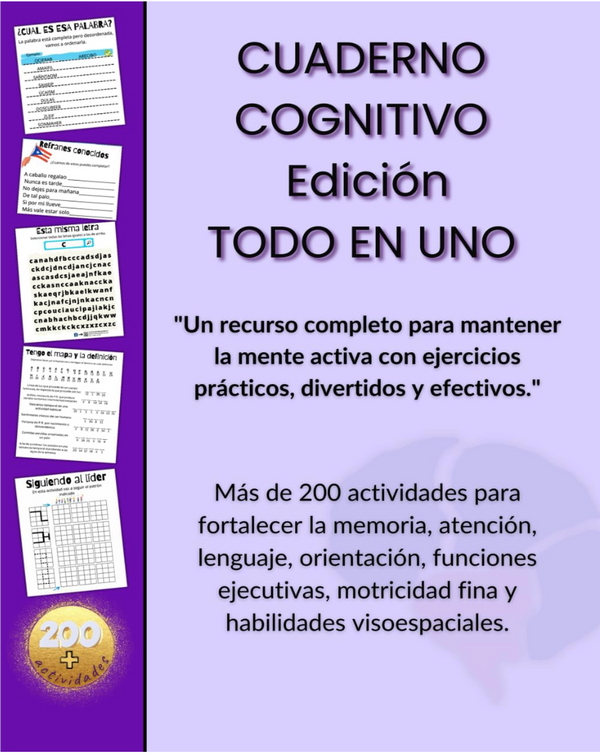 Cuaderno Cognitivo: Edición Todo en Uno
