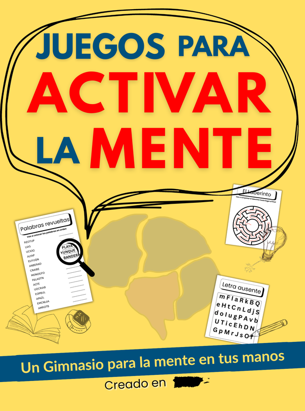 Juegos para activar la mente: Mini Cuaderno de Actividades Cognitivas